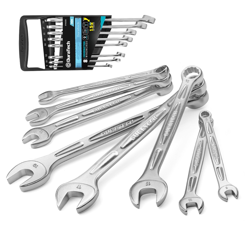 8pcs Combination Wrench with Rack-Metric